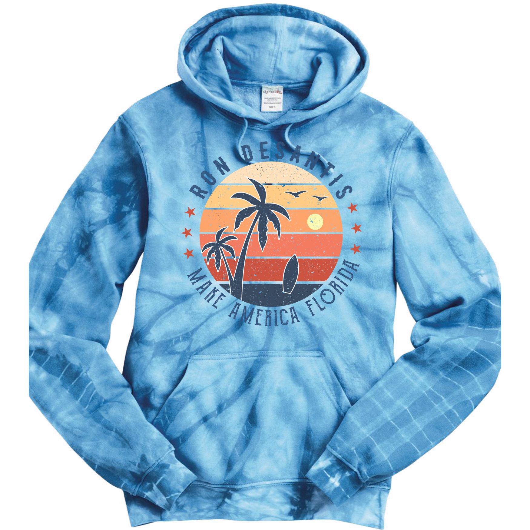 Ron DeSantis 2024 Presidential Election Republican Florida Tie Dye Hoodie
