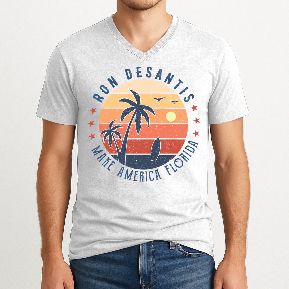 Ron DeSantis 2024 Presidential Election Republican Florida V-Neck T-Shirt