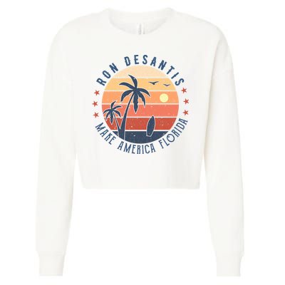 Ron DeSantis 2024 Presidential Election Republican Florida Cropped Pullover Crew