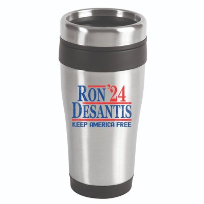 Ron DeSantis 2024 Keep America Free 16oz Travel Tumbler