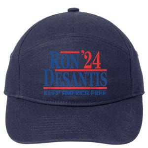 Ron DeSantis 2024 Keep America Free 7-Panel Snapback Hat