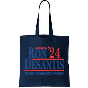 Ron DeSantis 2024 Keep America Free Tote Bag