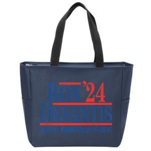 Ron DeSantis 2024 Keep America Free Zip Tote Bag