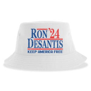 Ron DeSantis 2024 Keep America Free Sustainable Bucket Hat