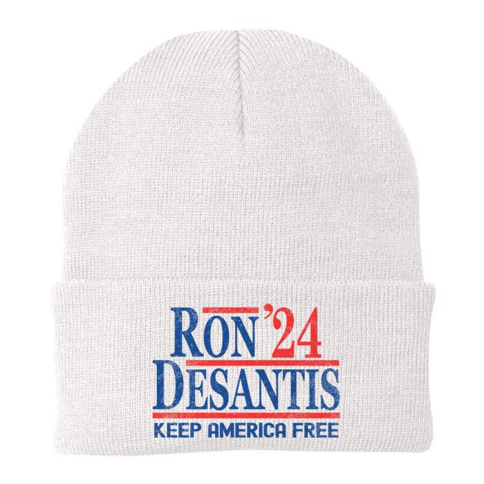 Ron DeSantis 2024 Keep America Free Knit Cap Winter Beanie