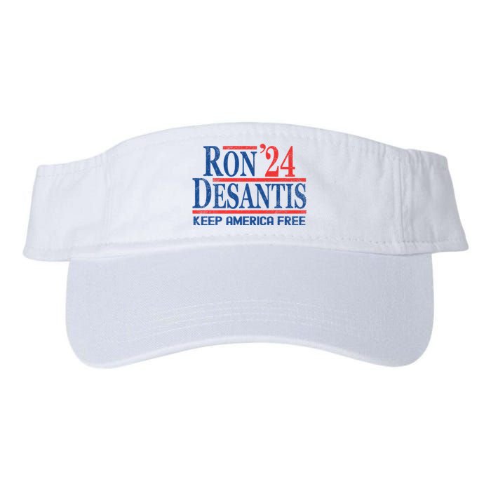 Ron DeSantis 2024 Keep America Free Valucap Bio-Washed Visor