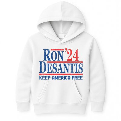 Ron DeSantis 2024 Keep America Free Kids Hoodie