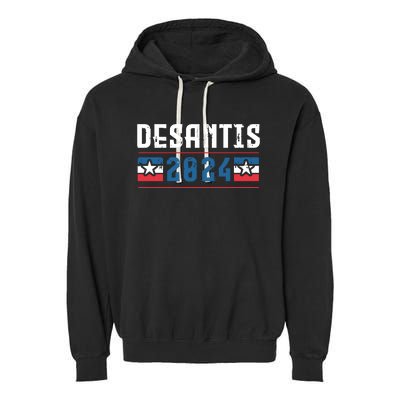 Ron Desantis 2024 For President Garment-Dyed Fleece Hoodie