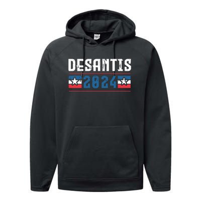 Ron Desantis 2024 For President Performance Fleece Hoodie