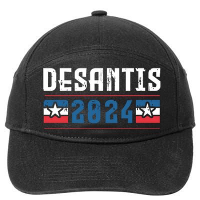 Ron Desantis 2024 For President 7-Panel Snapback Hat