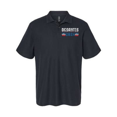 Ron Desantis 2024 For President Softstyle Adult Sport Polo