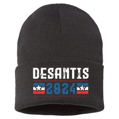 Ron Desantis 2024 For President Sustainable Knit Beanie