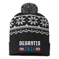 Ron Desantis 2024 For President USA-Made Snowflake Beanie