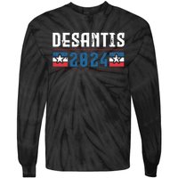 Ron Desantis 2024 For President Tie-Dye Long Sleeve Shirt