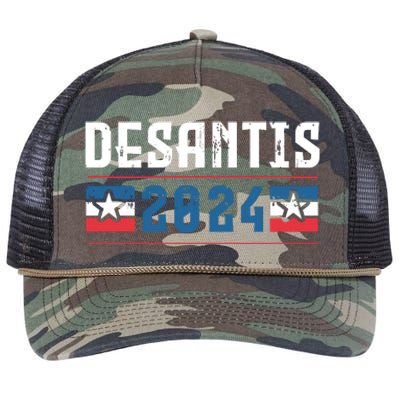 Ron Desantis 2024 For President Retro Rope Trucker Hat Cap