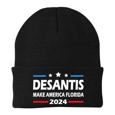 Ron DeSantis 2024 Make America Florida US Flag 2024 Election Desantis Florida Beanie