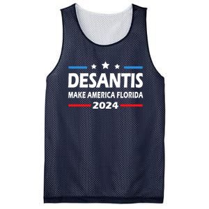 Ron DeSantis 2024 Make America Florida US Flag 2024 Election Desantis Florida Mesh Reversible Basketball Jersey Tank