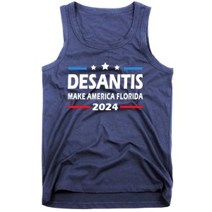 Ron DeSantis 2024 Make America Florida US Flag 2024 Election Desantis Florida Tank Top