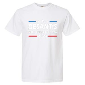 Ron DeSantis 2024 Make America Florida US Flag 2024 Election Desantis Florida Garment-Dyed Heavyweight T-Shirt