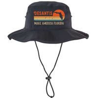 Ron DeSantis 2024 Make America Florida Vintage US Flag Legacy Cool Fit Booney Bucket Hat