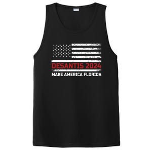 Ron DeSantis 2024 Make America Florida US Flag 2024 Election Desantis Florida PosiCharge Competitor Tank