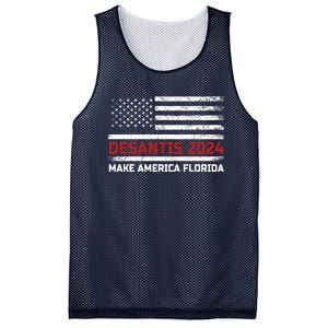 Ron DeSantis 2024 Make America Florida US Flag 2024 Election Desantis Florida Mesh Reversible Basketball Jersey Tank