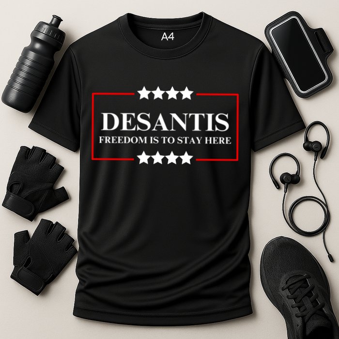 Ron DeSantis 2028 Presidential Election 2028 Freedom Cooling Performance Crew T-Shirt