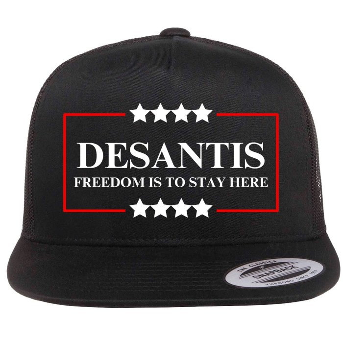 Ron DeSantis 2028 Presidential Election 2028 Freedom Flat Bill Trucker Hat