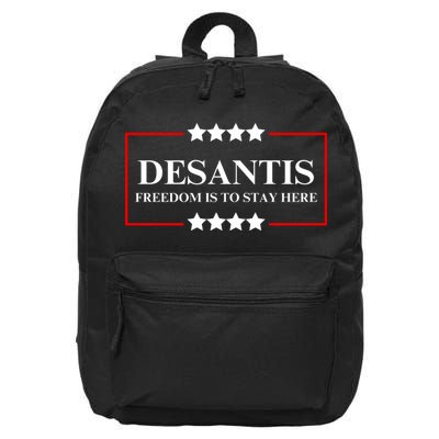 Ron DeSantis 2028 Presidential Election 2028 Freedom 16 in Basic Backpack