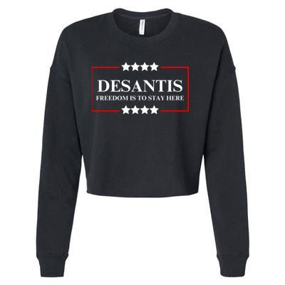 Ron DeSantis 2028 Presidential Election 2028 Freedom Cropped Pullover Crew