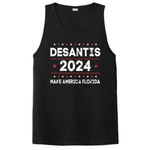 Ron DeSantis 2024 Make America Florida US Flag 2024 Election PosiCharge Competitor Tank