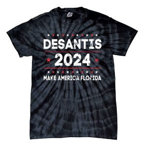 Ron DeSantis 2024 Make America Florida US Flag 2024 Election Tie-Dye T-Shirt