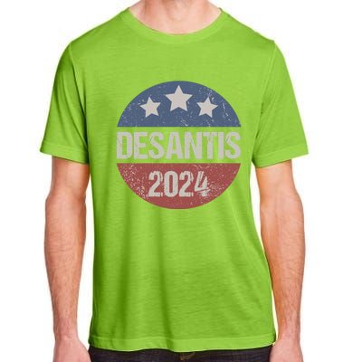 Ron Desantis 2024 Vintage & Distressed DeSantis For President In 2024 Adult ChromaSoft Performance T-Shirt