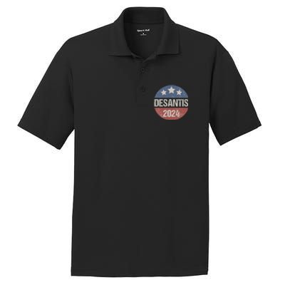 Ron Desantis 2024 Vintage & Distressed DeSantis For President In 2024 PosiCharge RacerMesh Polo