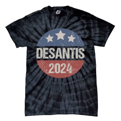 Ron Desantis 2024 Vintage & Distressed DeSantis For President In 2024 Tie-Dye T-Shirt