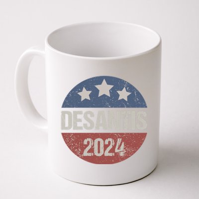 Ron Desantis 2024 Vintage & Distressed DeSantis For President In 2024 Coffee Mug