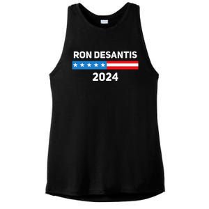 Ron Desantis 2024 Presidential Election Ladies PosiCharge Tri-Blend Wicking Tank