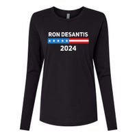 Ron Desantis 2024 Presidential Election Womens Cotton Relaxed Long Sleeve T-Shirt