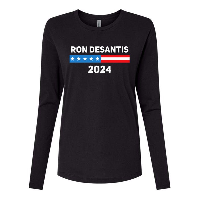 Ron Desantis 2024 Presidential Election Womens Cotton Relaxed Long Sleeve T-Shirt