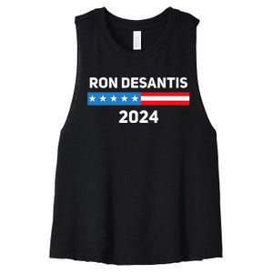 Ron Desantis 2024 Presidential Election Women's Racerback Cropped Tank