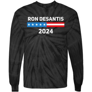 Ron Desantis 2024 Presidential Election Tie-Dye Long Sleeve Shirt