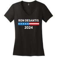 Ron Desantis 2024 Presidential Election Women's V-Neck T-Shirt