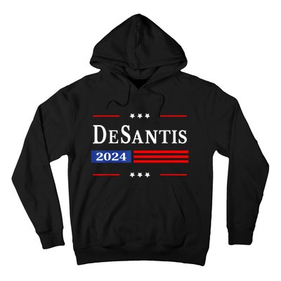 Ron Desantis 2024 For President American Flag Vintage Pro Hoodie