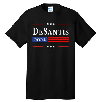 Ron Desantis 2024 For President American Flag Vintage Pro Tall T-Shirt