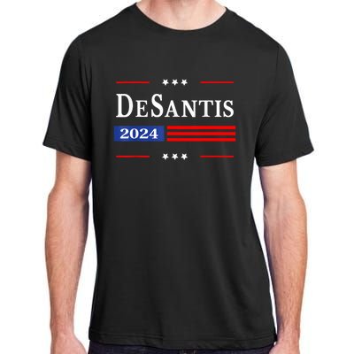 Ron Desantis 2024 For President American Flag Vintage Pro Adult ChromaSoft Performance T-Shirt