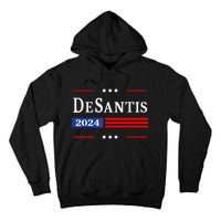 Ron Desantis 2024 For President American Flag Vintage Pro Tall Hoodie