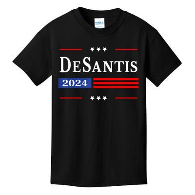 Ron Desantis 2024 For President American Flag Vintage Pro Kids T-Shirt