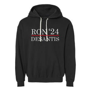 Ron Desantis 2024 Presidential Election Garment-Dyed Fleece Hoodie