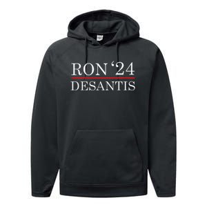 Ron Desantis 2024 Presidential Election Performance Fleece Hoodie