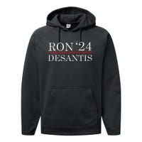 Ron Desantis 2024 Presidential Election Performance Fleece Hoodie